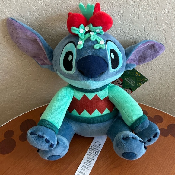 Disney Lilo & Stitch Holiday Plush.  14 inch Stitch - Picture 1 of 5